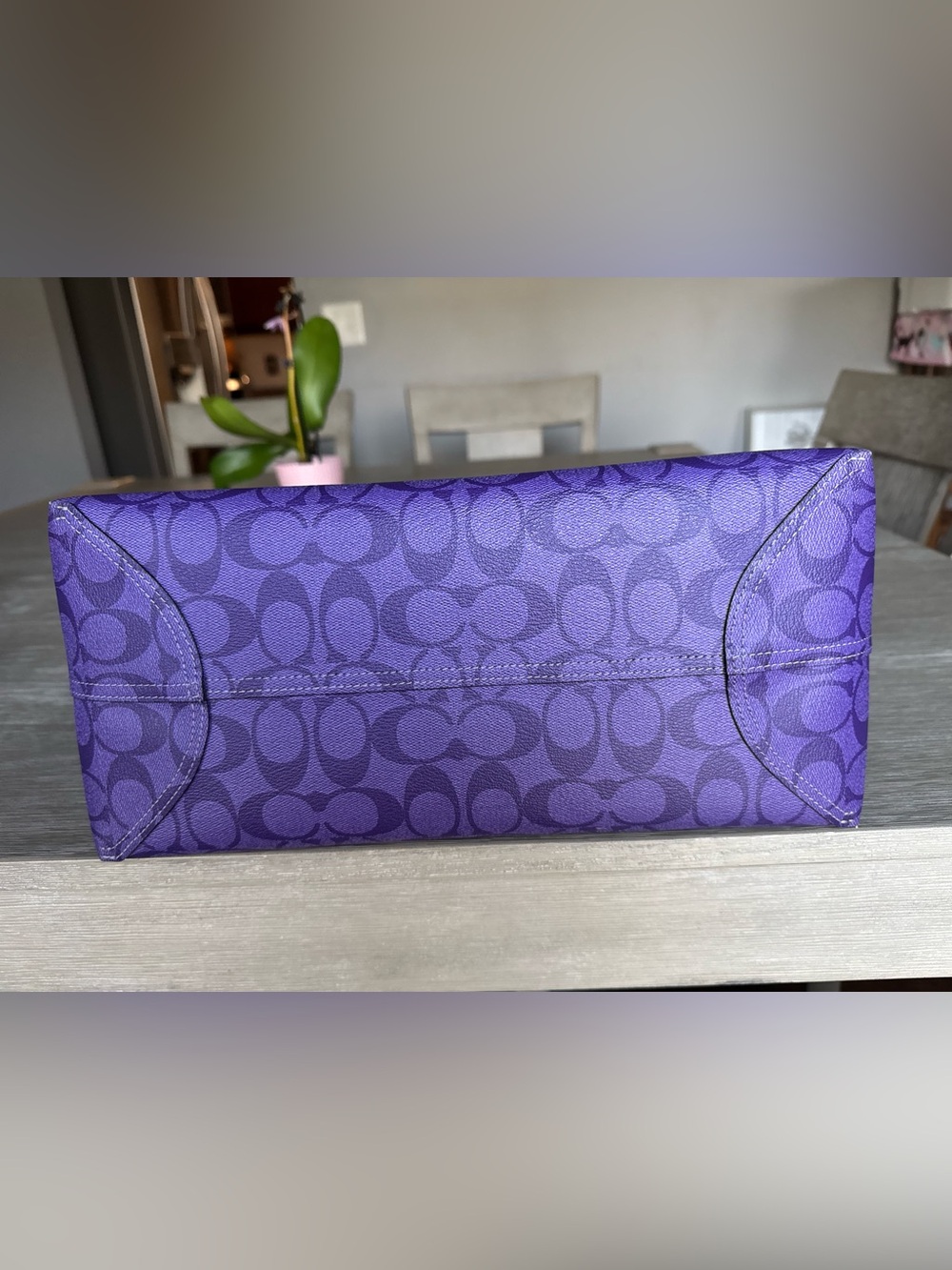Reversible COACH City Tote PURPLE - RARE & HTF! - Picture 13 of 13